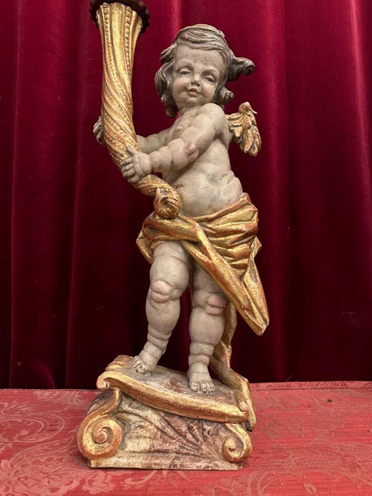 1 Baroque - Style Sculpture Angel