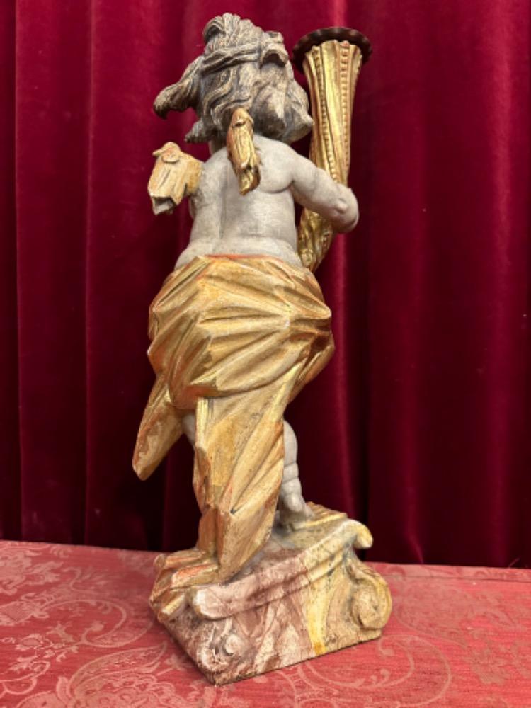 1 Baroque - Style Sculpture Angel