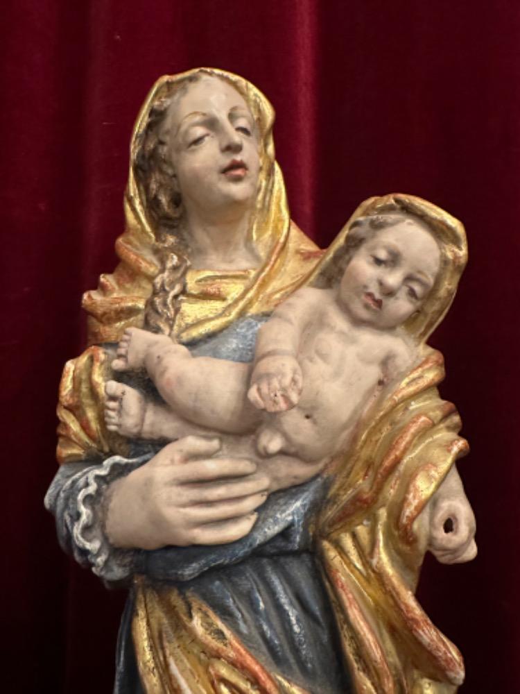 1 Baroque - Style Sculpture Madonna & Child