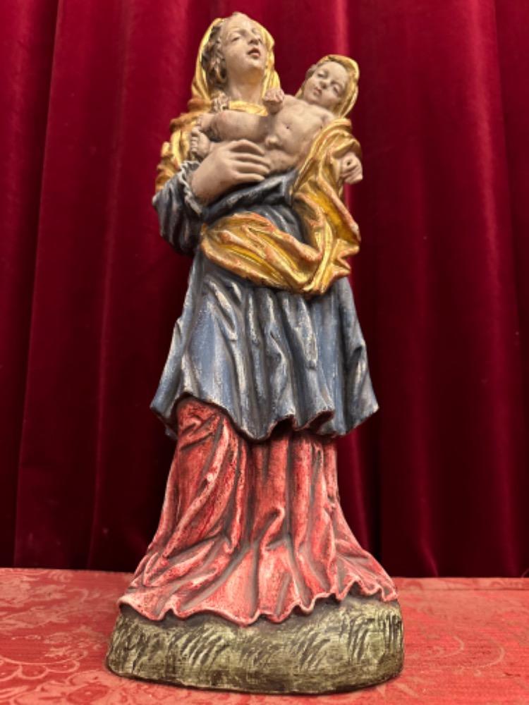 1 Baroque - Style Sculpture Madonna & Child