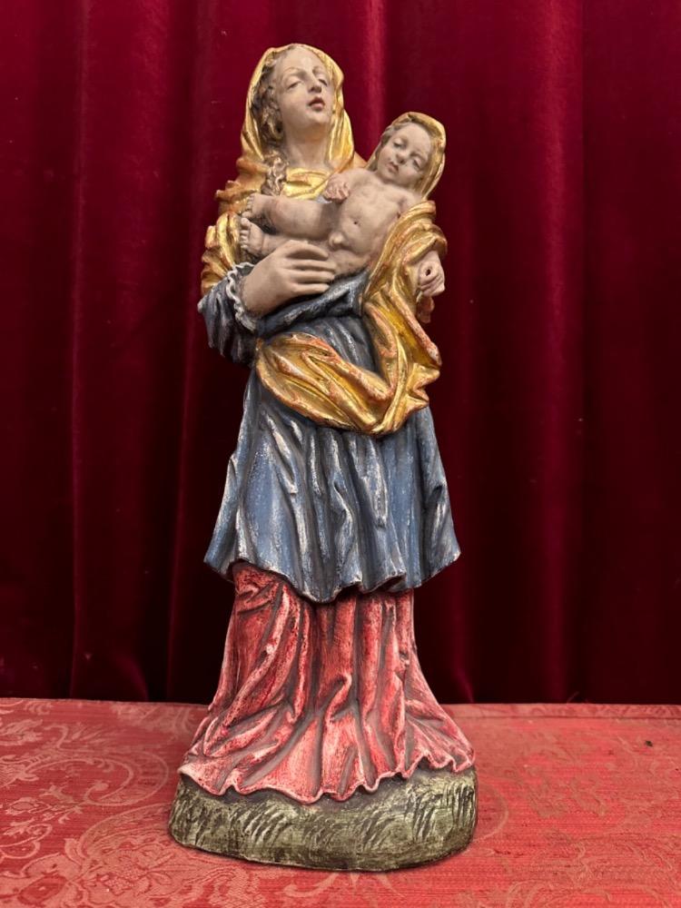 1 Baroque - Style Sculpture Madonna & Child