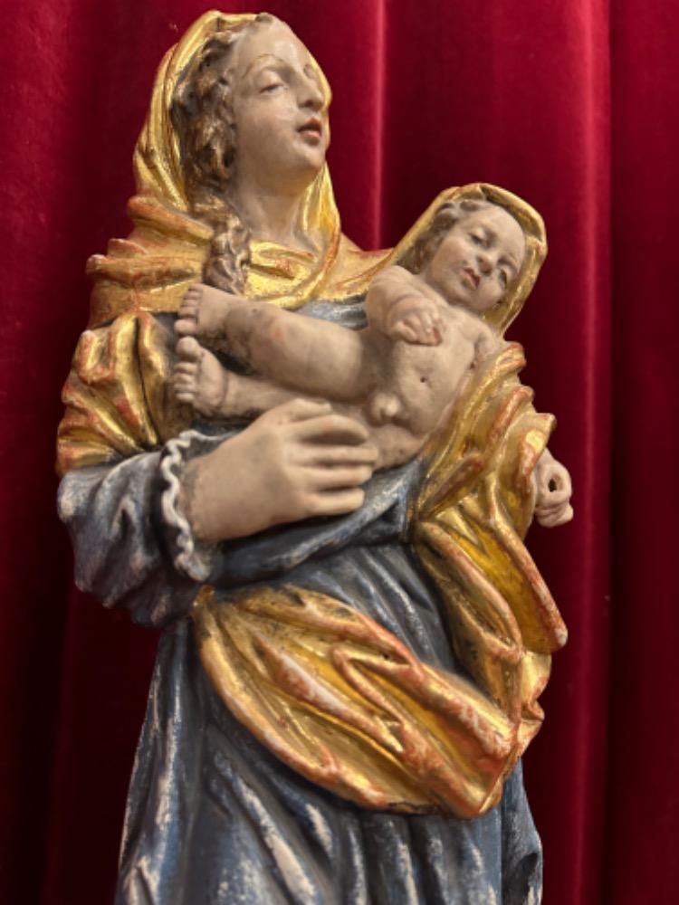 1 Baroque - Style Sculpture Madonna & Child