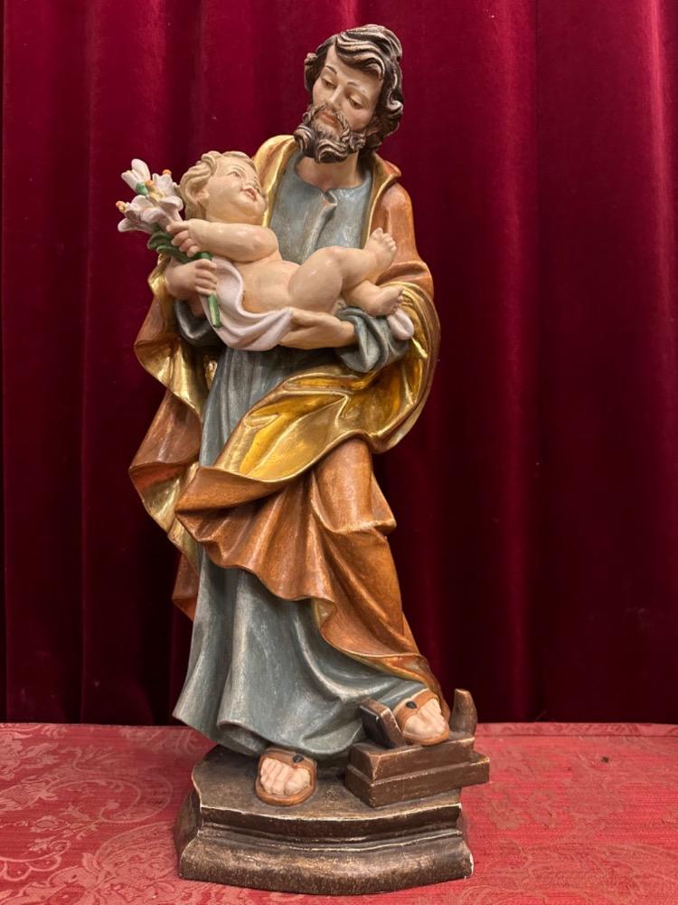 1 Baroque - Style Sculpture St. Joseph & Child