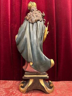 Sculpture St. Mary With Child style Baroque - Style en Hand - Carved Wood , Southern Germany 20 th century