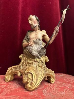 1 Baroque - Style St. John Baptist Sculpture