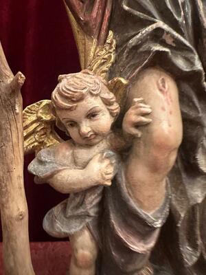 1 Baroque - Style St. Rochus Sculpture