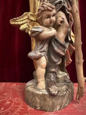 1 Baroque - Style St. Rochus Sculpture