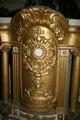 Tabernacle style baroque en wood polychrome, Belgium 18 th century