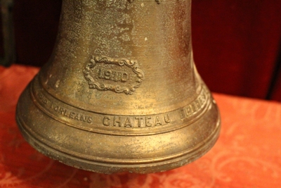 Bronze Bell en Hand forget - iron / Bronze Bell, France 1910
