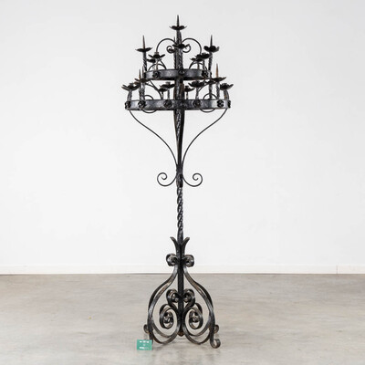 Candle Holder en Wrought iron, Belgium