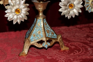 Candle Stick en Brass / Bronze / Gilt, FRANCE 19th century