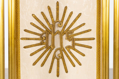 Chapel en Brass / Bronze / Gilt / Fabrics, Belgium  20 th century ( Anno 1930 )