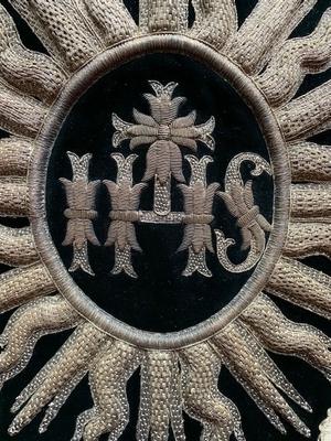 Chasuble en Hand Embroidered / Brocate / Fabrics, Belgium 19th century