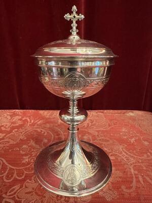 Ciborium en Full - Silver / Silver Marks Present, Belgium  19 th century