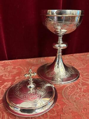 Ciborium en Full - Silver / Silver Marks Present, Belgium  19 th century