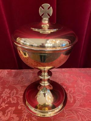 Ciborium en Brass /  Polished, Belgium  19 th century