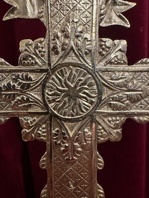 Altar - Cross style Classical en Bronze / Polished and Varnished, France 19 th century