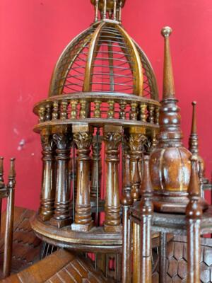 Bird - Cage style Classicistic en Wood, Belgium  19 th century