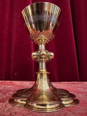 Chalice  style Classicistic en Full - Silver Polished Varnished , Belgium  19 th century ( Anno 1890 )