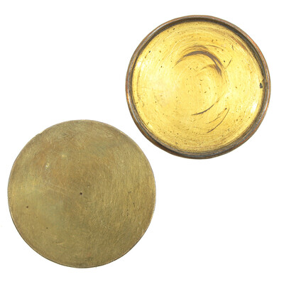 Exceptional Reliquary Relics Of The True Cross Bmv & St. Joseph - 12 Apostles. St. Peter & St. Paul Corona Spinea - De Sponsia & More style Classicistic en Brass / Glass / Wax Seal, Italy  19 th century