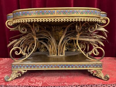 Exceptional Tabor style Classicistic en Bronze Gilt / Enamel, France 19 th century ( Anno 1865 )