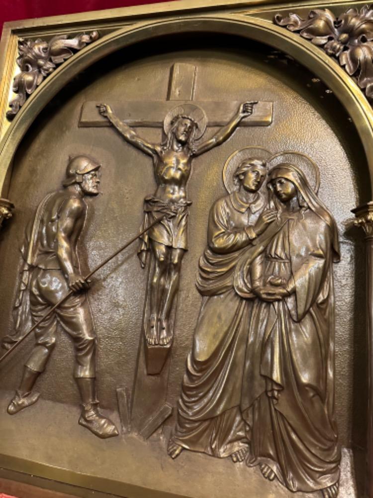 1 Classicistic High Quality Altar - Retable Crucifixion Of Jesus