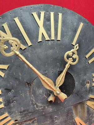 Clock Face Church Tower en Iron, France 18 th century