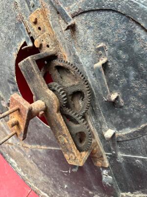 Clock Face Church Tower en Iron, France 18 th century