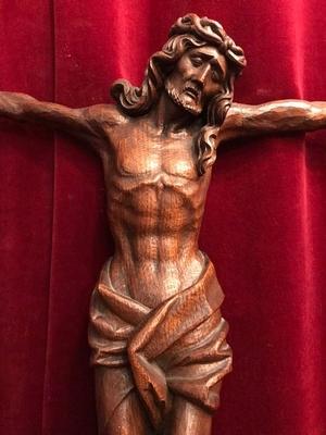 Corpus Christi en hand-carved wood Oak, Dutch 19th century