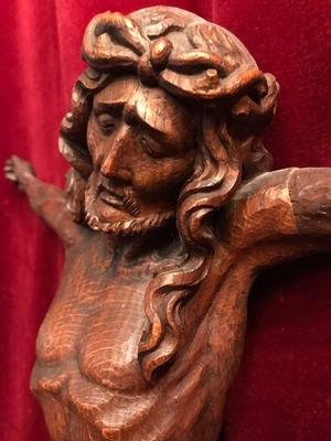 Corpus Christi en hand-carved wood Oak, Dutch 19th century