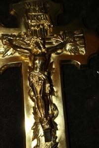 Cross + Corpus en Full Bronze, Belgium 19th century