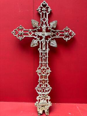 Cross From Graveyard en Cast - Iron, France 19 th century