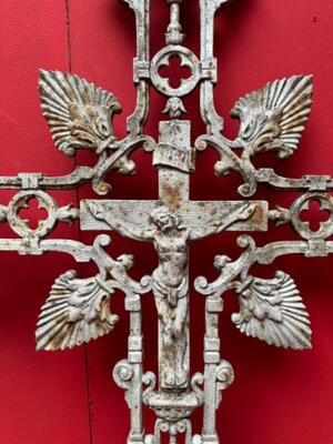 Cross From Graveyard en Cast - Iron, France 19 th century