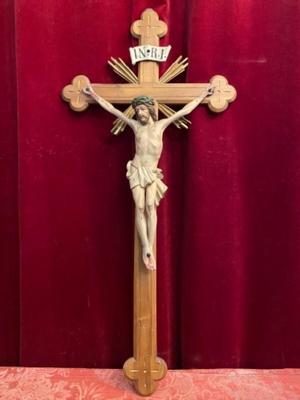 Cross With Corpus Christi Expected ! en Wood , Southern Germany 20th Century