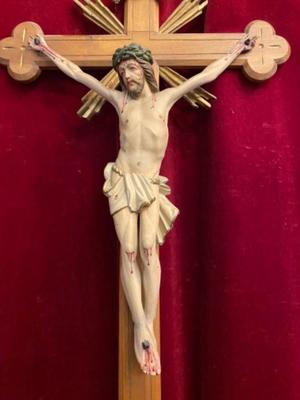 Cross With Corpus Christi Expected ! en Wood , Southern Germany 20th Century