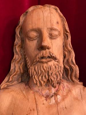 Died Christ  en Fully Hand Carved Wood, Southern Germany 18 th century