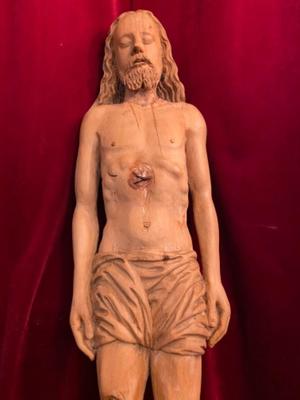 Died Christ  en Fully Hand Carved Wood, Southern Germany 18 th century