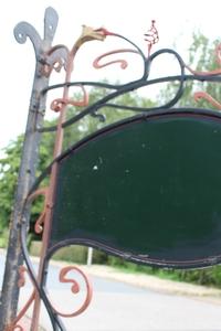 Double Sided Sign-Board en Wrought - Iron ( Handmade ), France 19th century