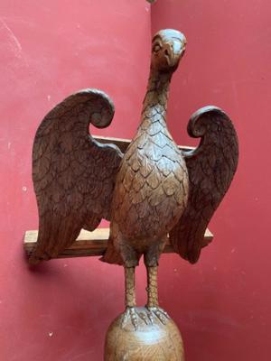 Eagle Lectern  en Oak wood, Belgium  19 th century