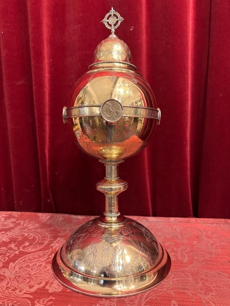1  Exceptional Ciborium Stamped:  Joh Hamers - Tilburg. Full Silver Weight 2.15 Kgs !