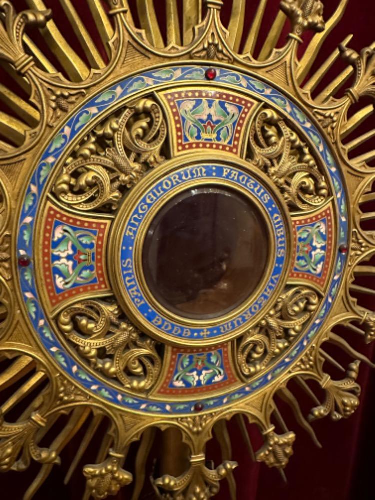 1  Exceptional Monstrance By  :Pierre Le Roux Paris