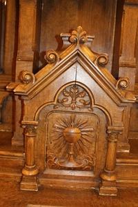 Altar style Gothic en wood / terra - cotta, France 19th century