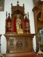 Altar style GOTHIC en WOOD OAK, BELGIUM 19th century