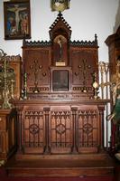 Altar style Gothic en wood oak, Belgium 19 th century