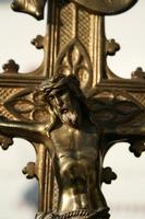 Altar - Cross style Gothic en Bronze, France 19th century