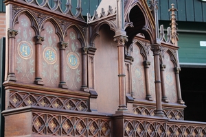 Altar Sold ! style gothic en Oak wood, France 19th century