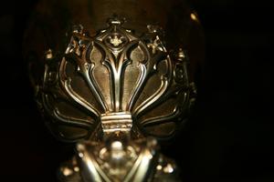 Chalice style gothic en silver, France 19th century