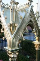 Chapel style gothic en brass / bronze, France 19th century
