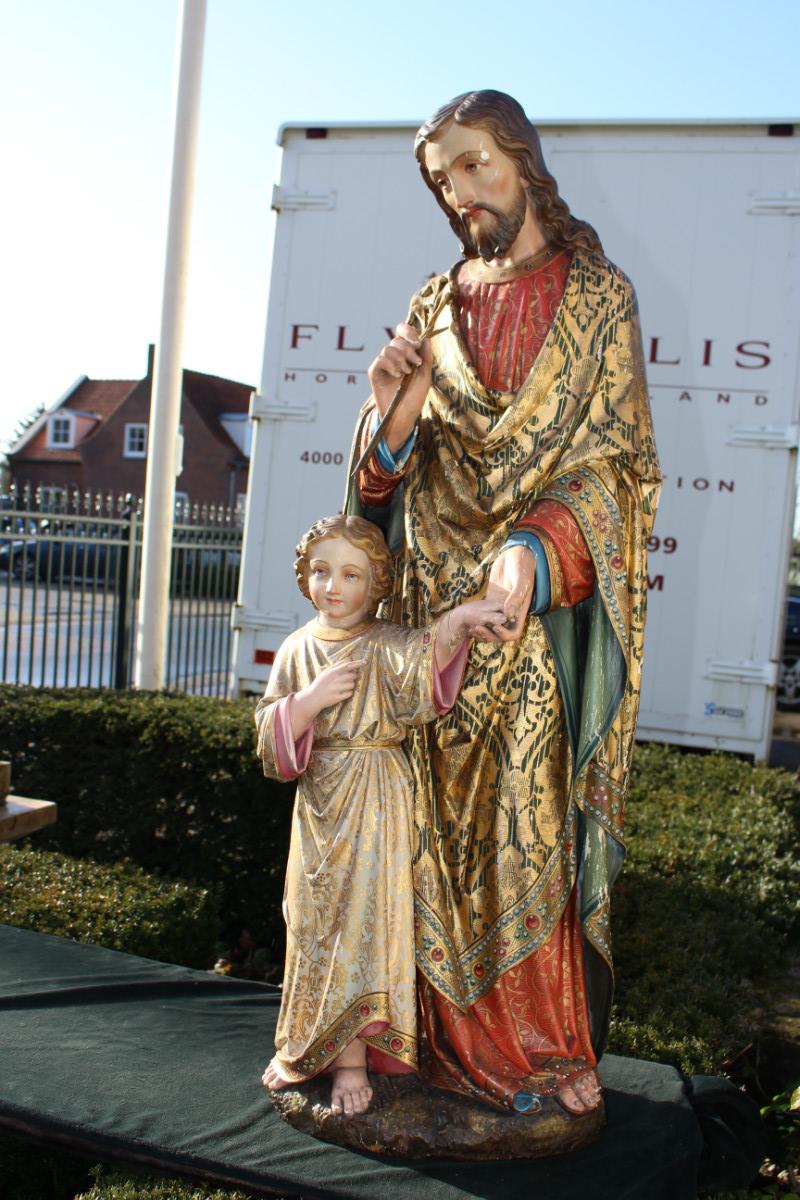 1 Gothic St. Joseph Statue