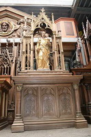 Altar style Gothic - style en Oak wood, France 19th century ( anno 1875 )